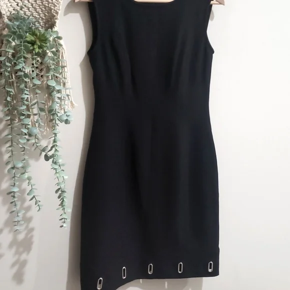 anne klein black sleeveless dress Anne Klein Women's Radiant Pleat Scuba Crepe Sheath Dress - Black